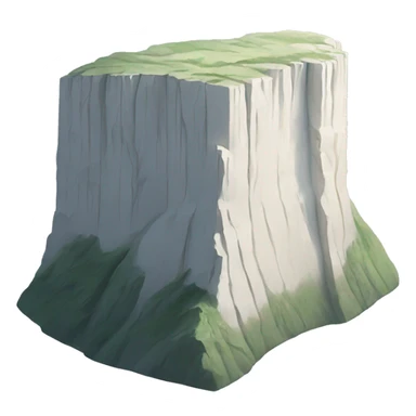 white chalk cliff sticker