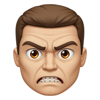 Personal mío con mi rostro ENOJADA sticker