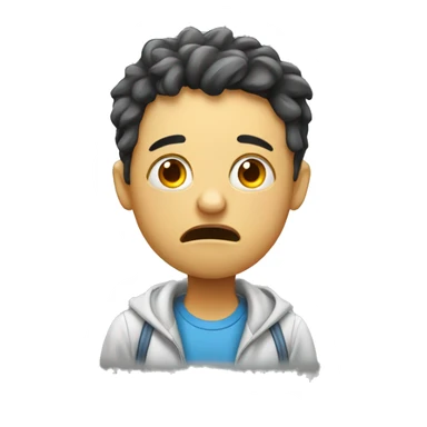 tired student before exam sticker