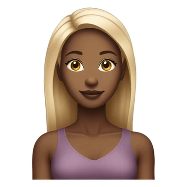 African American female sticker