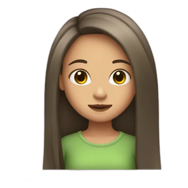 gir-with-long hair sticker