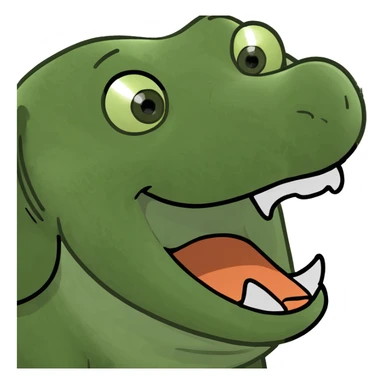 Laughing elephant sticker