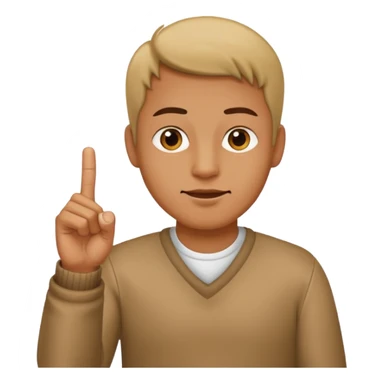 Man holding up middle finger  sticker