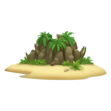 tropical island  sticker