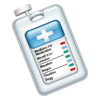 Medication iv label sticker