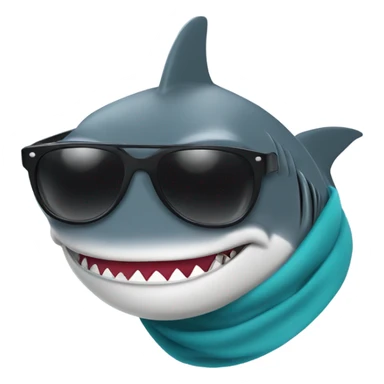Chic shark sticker