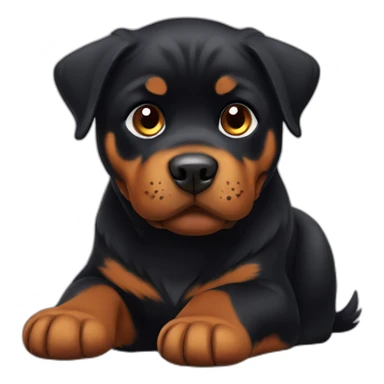 Cute little Rottweiler sticker