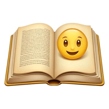 An opened book sticker