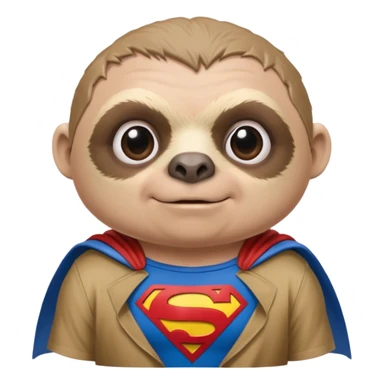 Sloth from The Goonies with Superman shirt sticker