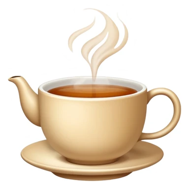 steaming cup of tea sticker