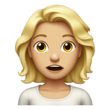 Singular Tantrum blonde girl sticker