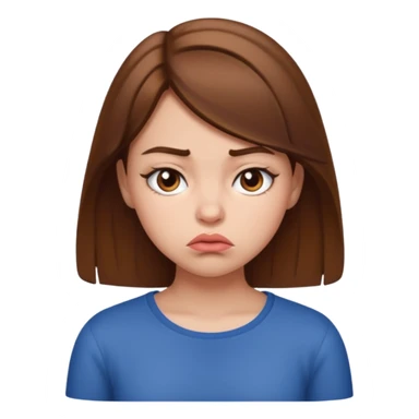 girl pouting sticker