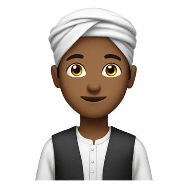 Muslim boy sticker