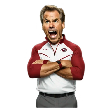 Nick Saban yelling sticker