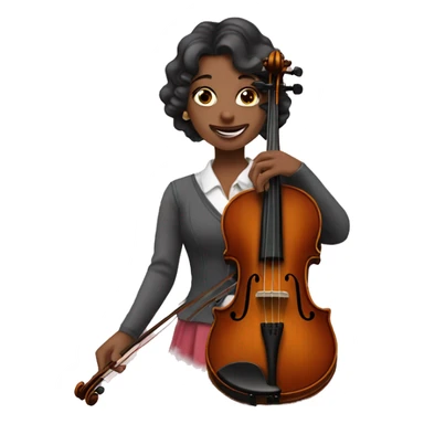 Violin coquette sticker