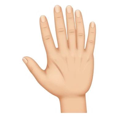thumb between index and ring fingers sticker