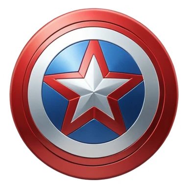 captain america shield red white blue star sticker