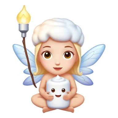 Marshmallow fairy  sticker