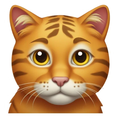Tigrated orange cat sticker