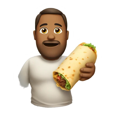 Big fat burrito sticker