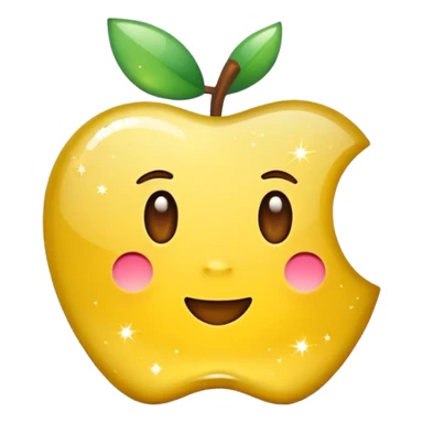 Only sparkles emoji (✨),
no face, no human, no character,
Apple iOS emoji style, simple, minimal sticker