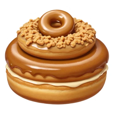 Mini doughnuts with biscoff crumble on top  sticker