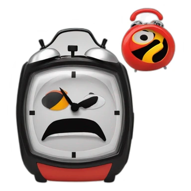 Funny mr incredibles modern alarm clock for kids sticker