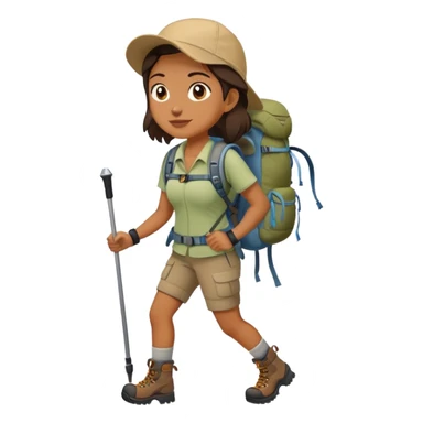 womanHiking sticker