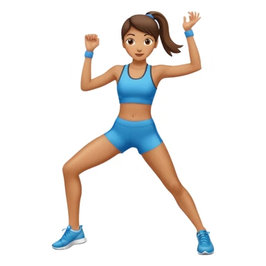 aerobic doing girl sticker