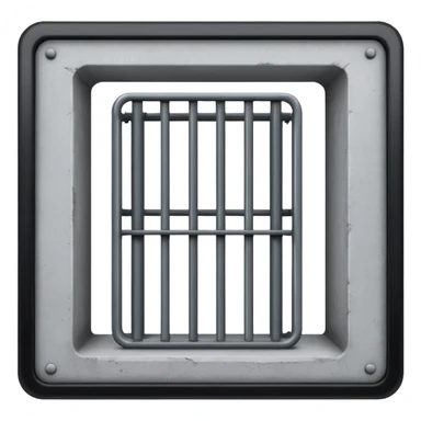 empty jail cell sticker