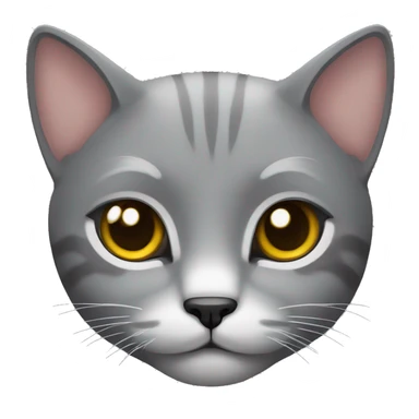 Gato gris con manchas negras sticker