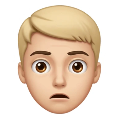 make an emoji of a (young person it has to be like very very confused, disgusted, make the eyebrows very expressive, make the face like he was asking a quiesfion and not getting the answer he wants  sticker