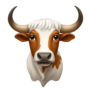 Longhorn bull sticker