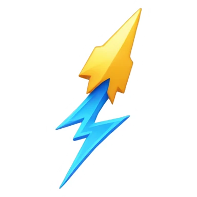 thunder bolt sticker