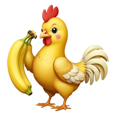Chicken banana  sticker