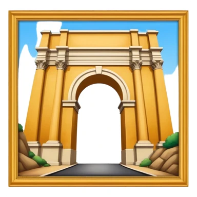 arco del triunfo con un pò di colore sticker