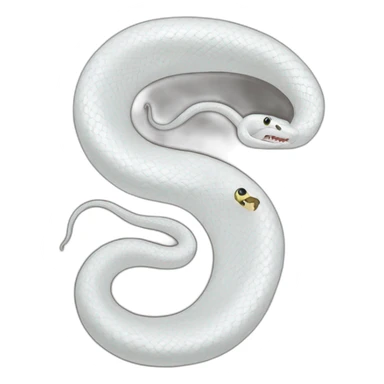 white snake sticker