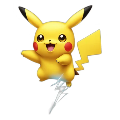 Pikachu using Thunderbolt sticker