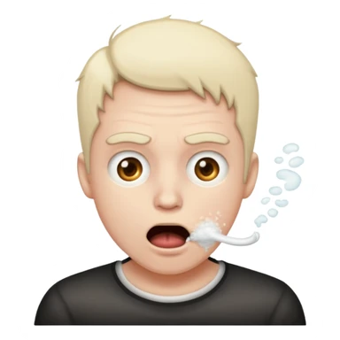 frothing at the mouth sticker