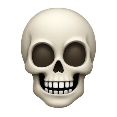 Calavera con la seja levantada sticker