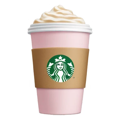 Light pink coffee Starbucks  sticker