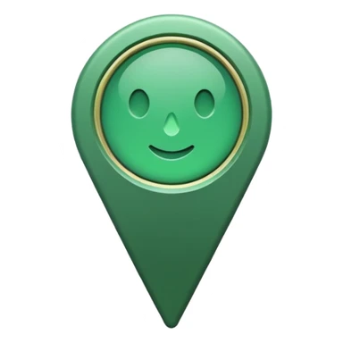 green location marker simple sticker