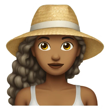 mujer de 15 años en la playa sticker