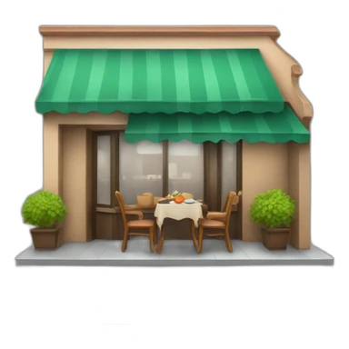 Good hand and restaurant sticker