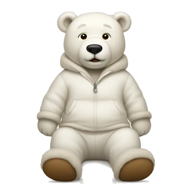 White bear wearing Ugg boots sticker