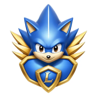super sonic legend rank from the game rocket league the logo for it  sticker