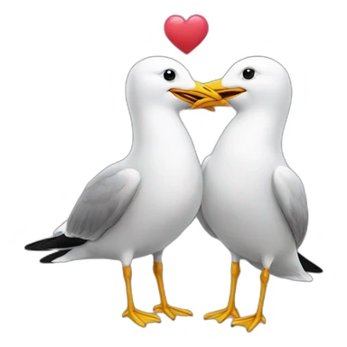 Seagulls in love sticker