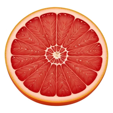 red grapefruit sticker