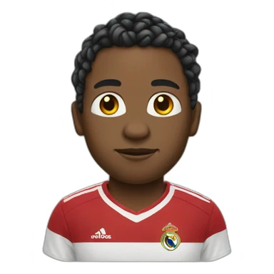 Black man with braids in ronaldo football t shirt sticker