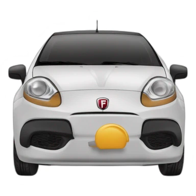 Fiat Grande punto nera sticker